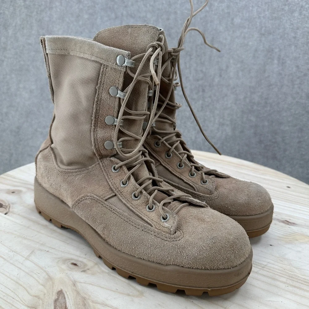 USGI McRae Temperate Weather Goretex Waterproof Coyote Combat Boots Men 10R NICE